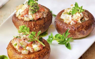 CHAMPIÑONES RELLENOS AL HORNO